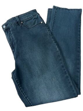 Bandolino Women’s Blue Denim Straight Amy Jeans Size 10